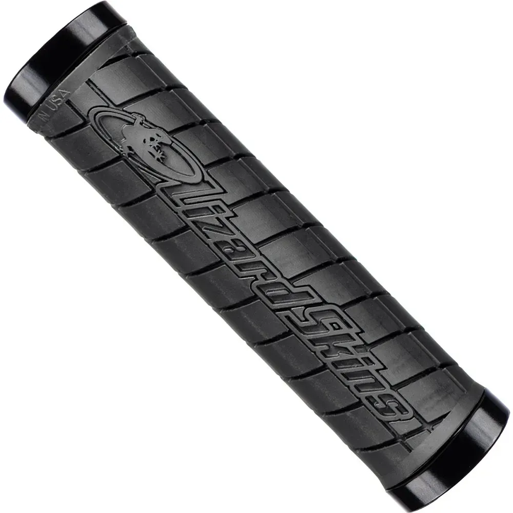 uPRISE Bikes Lizard Skins Logo Dual Clamp Lock on MTB Grips - Black - Medium | Price match, 365 day return s, 18-Month Warranty, Finance Available & Free UK Delivery